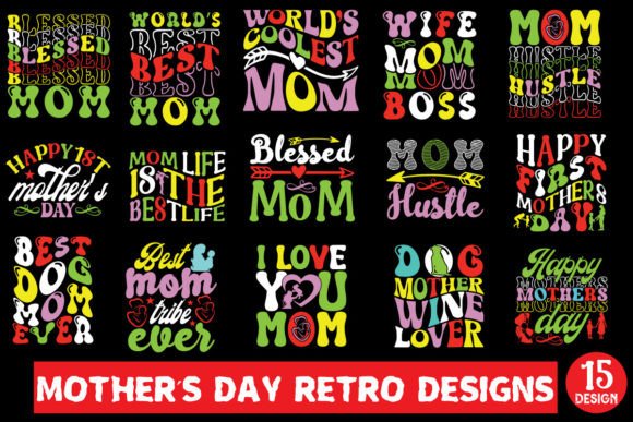 Download Mother’s Day Retro Designs Bundle - Mother Collection