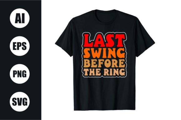 Download Bachelor Party Retro Wavy T Shirt Design - Shirt design Collection