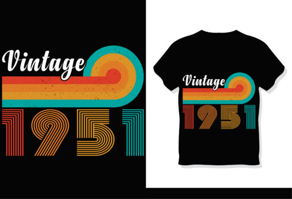 Download Retro Vintage 1951 T-Shirt Design - Shirt design Collection