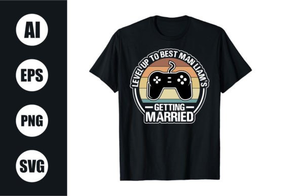 Download Bachelor Party Retro Wavy T Shirt Design - Shirt design Collection