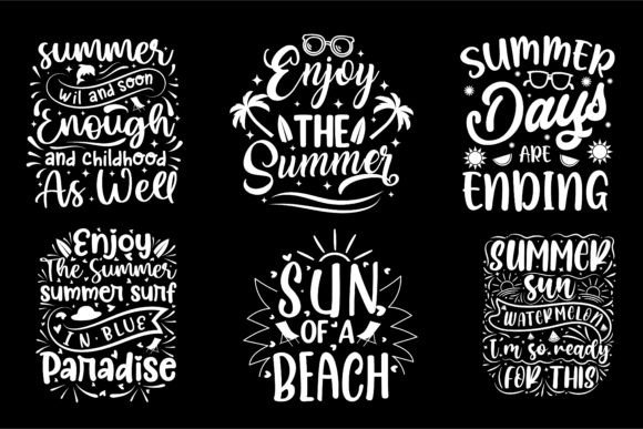 Download Summer Typography T-shirt Design Bundle - Shirt design Collection