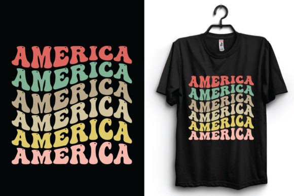 Download Retro Wavy T-shirt Design - Shirt design Collection