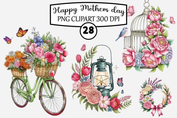 Download Happy Mother's Day Clipart Bundle - Premium Resources