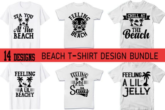 Download Beach T-shirt Designs Bundle - Shirt design Collection
