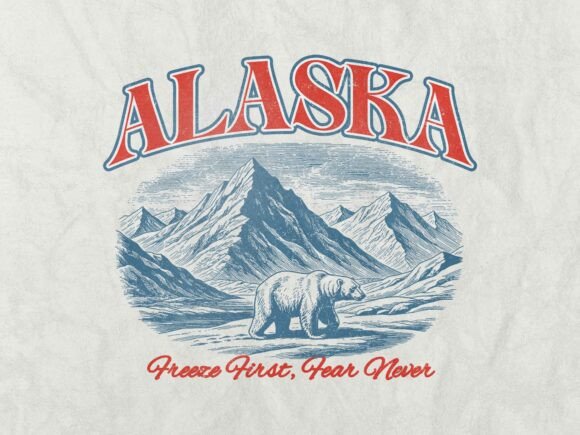 Download Alaska Vintage Retro Tshirt Design - Shirt design Collection