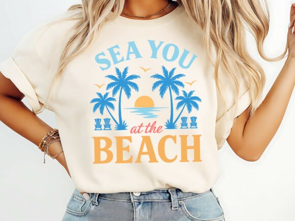 Download Sea You at the Beach T-Shirt Design - Shirt design Collection