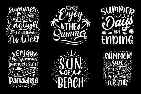 Download Summer Typography T-shirt Design Bundle - Shirt design Collection
