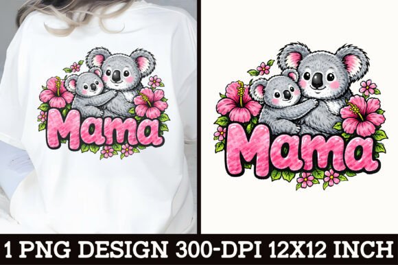 Download Cute Koala Mama T-Shirt Design - Shirt design Collection
