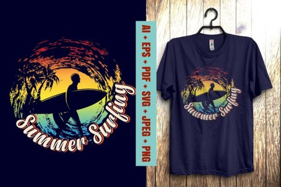 Download Summer Surfing T Shirt Design - Shirt design Collection