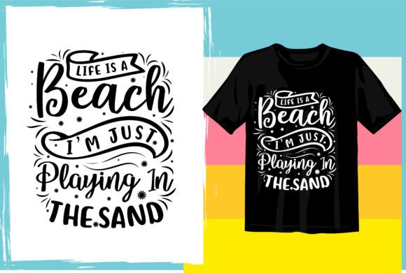 Download Summer Beach Typography T Shirt Design - Shirt design Collection
