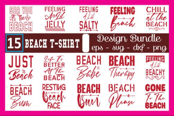 Download Beach T-Shirt Designs Bundle - Shirt design Collection