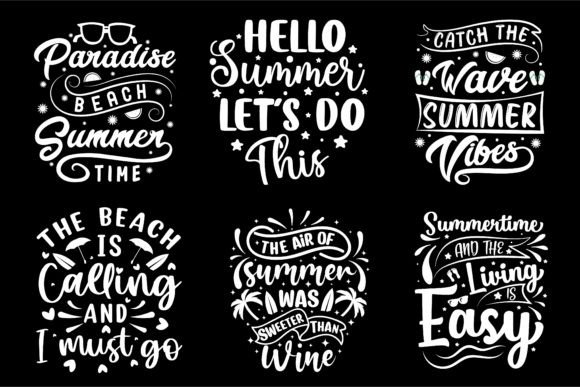 Download Summer Typography T-shirt Design Bundle - Shirt design Collection