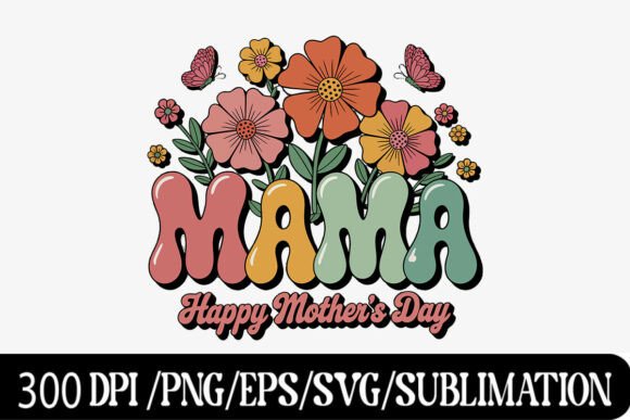 Download Groovy Mama Typography Mother’s Day - Mother Collection