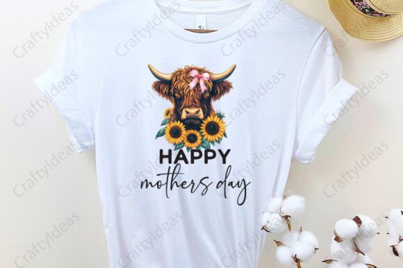 Download Happy Mothers Day PNG, Highland Cow PNG - Mother Collection