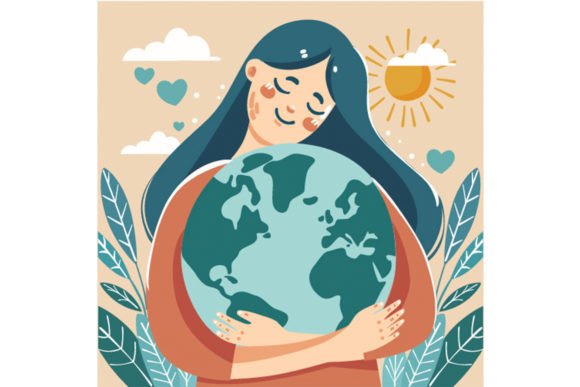 Download Cartoon Mother Earth Day Illustration - Mother Collection