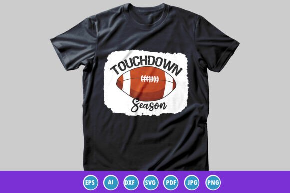 Download Touchdown Season Retro T-shirt Design - Shirt design Collection