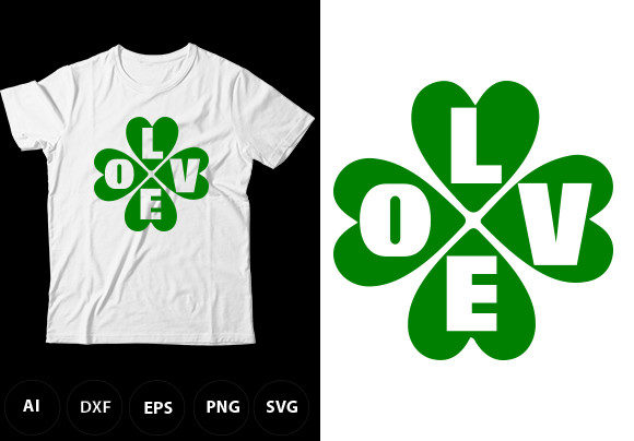 Download Lucky Love T-Shirt Design, Irish Day Tee - Shirt design Collection