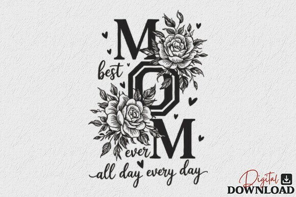 Download Rose Best Mom Ever SVG Mother's Day SVG - Mother Collection