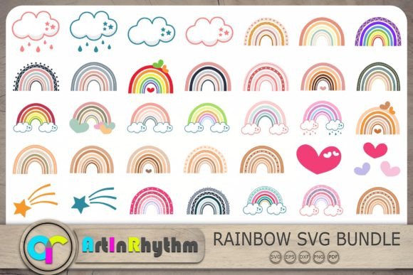 Download Rainbows, Colorful Rainbow SVG Bundle - Colorful Collection
