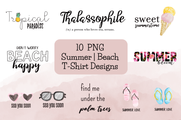 Download Summer | Beach T-Shirt Designs Bundle - Shirt design Collection